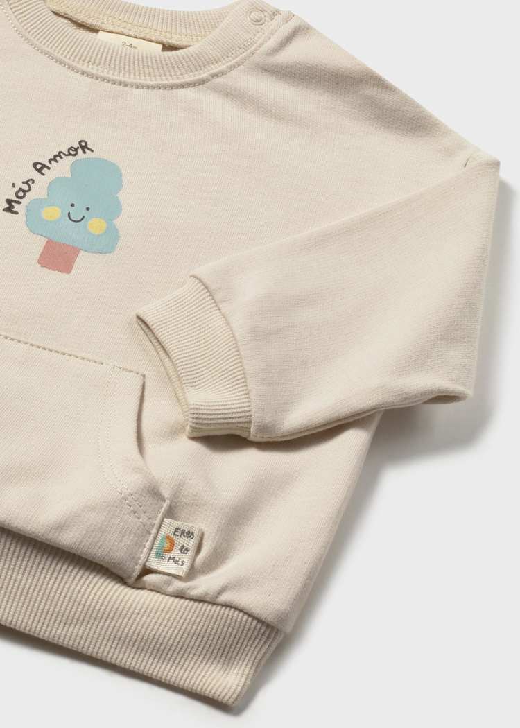 Baby Mas Amor Sweatshirt - Almond by Mayoral - Image 3