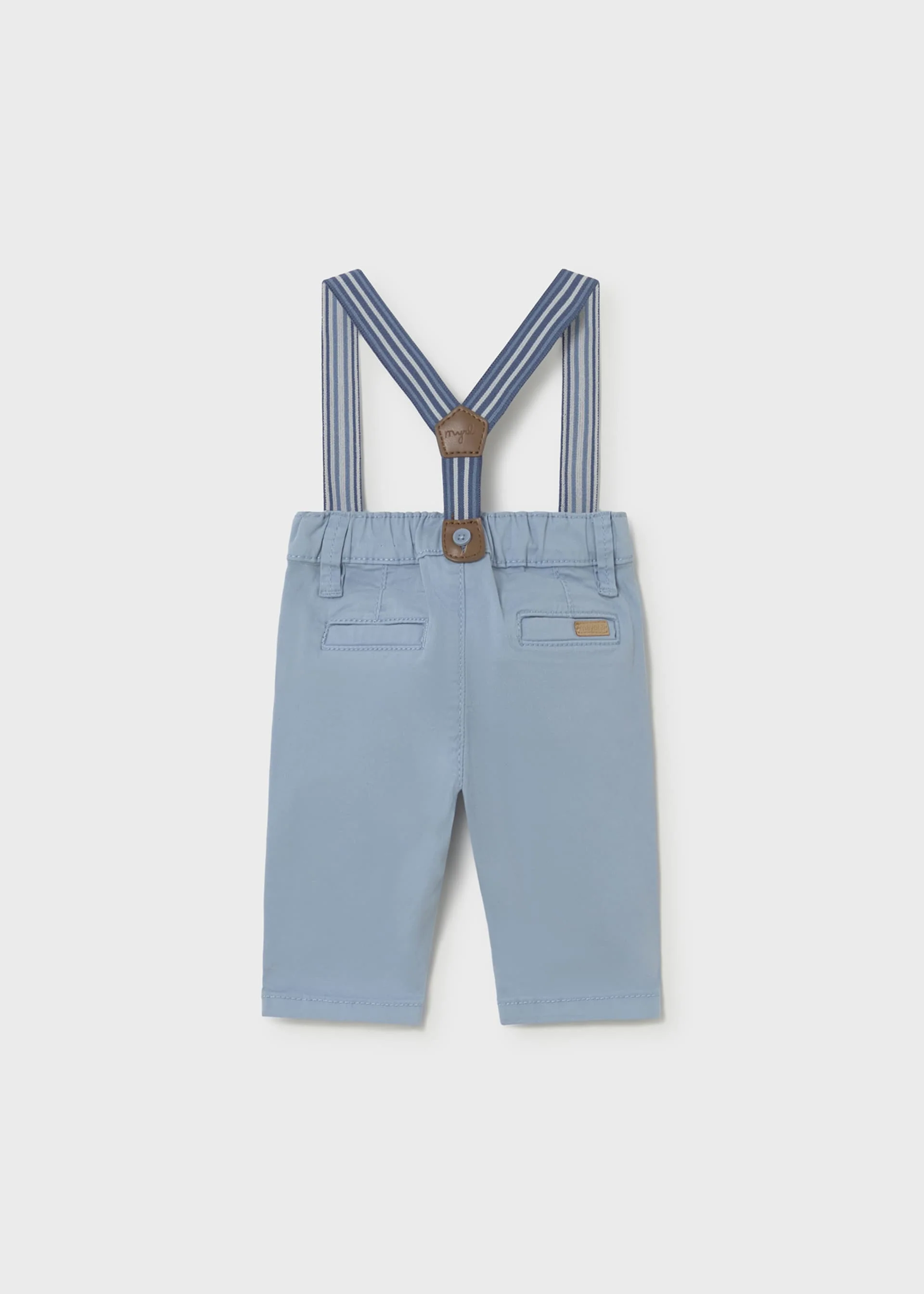 Baby Pants with Suspenders - Blue by Mayoral - Image 2