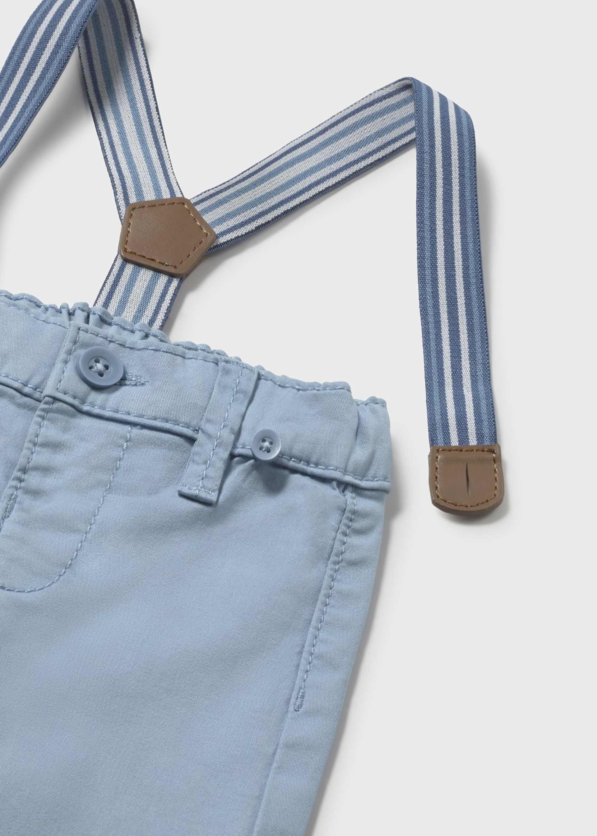 Baby Pants with Suspenders - Blue by Mayoral - Image 3