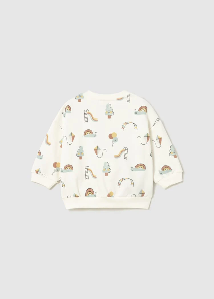 Baby Playground Sweatshirt - Rice by Mayoral - Image 2