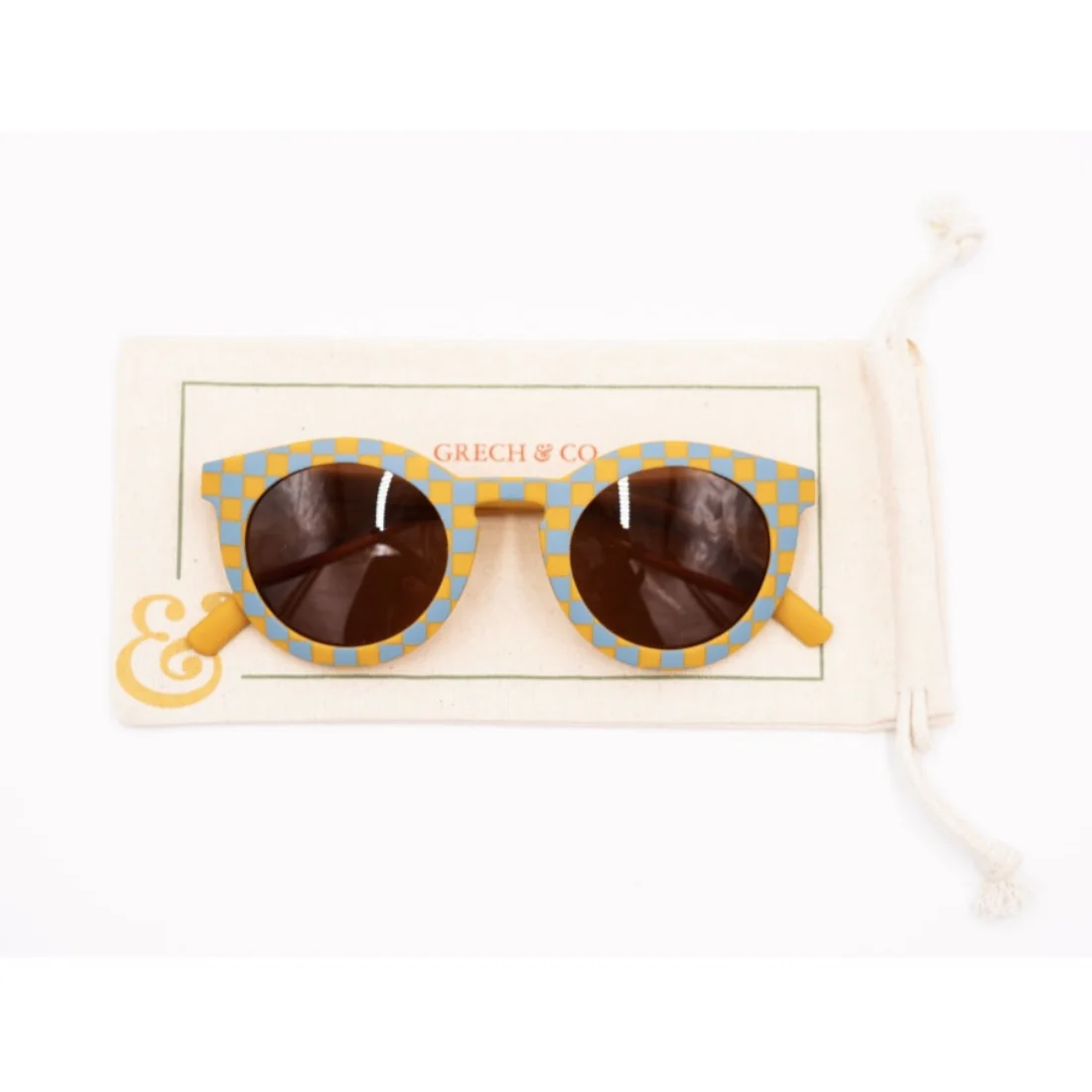 Baby Polarized Sunglasses - Laguna/Wheat Checks by Grech & Co.