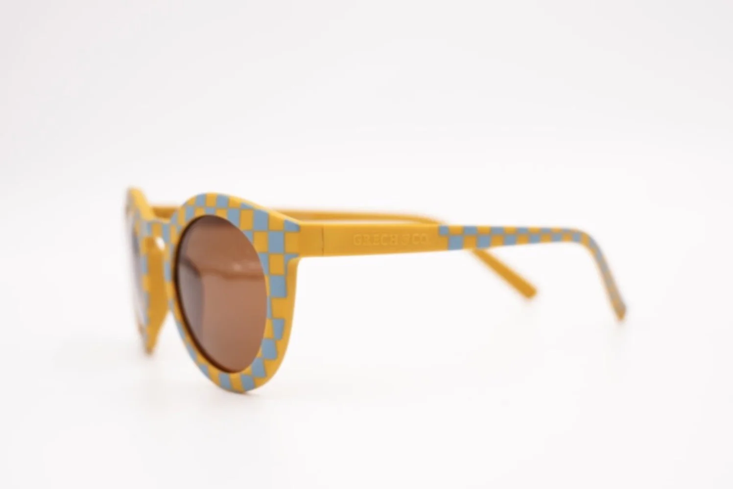 Baby Polarized Sunglasses - Laguna/Wheat Checks by Grech & Co. - Image 2