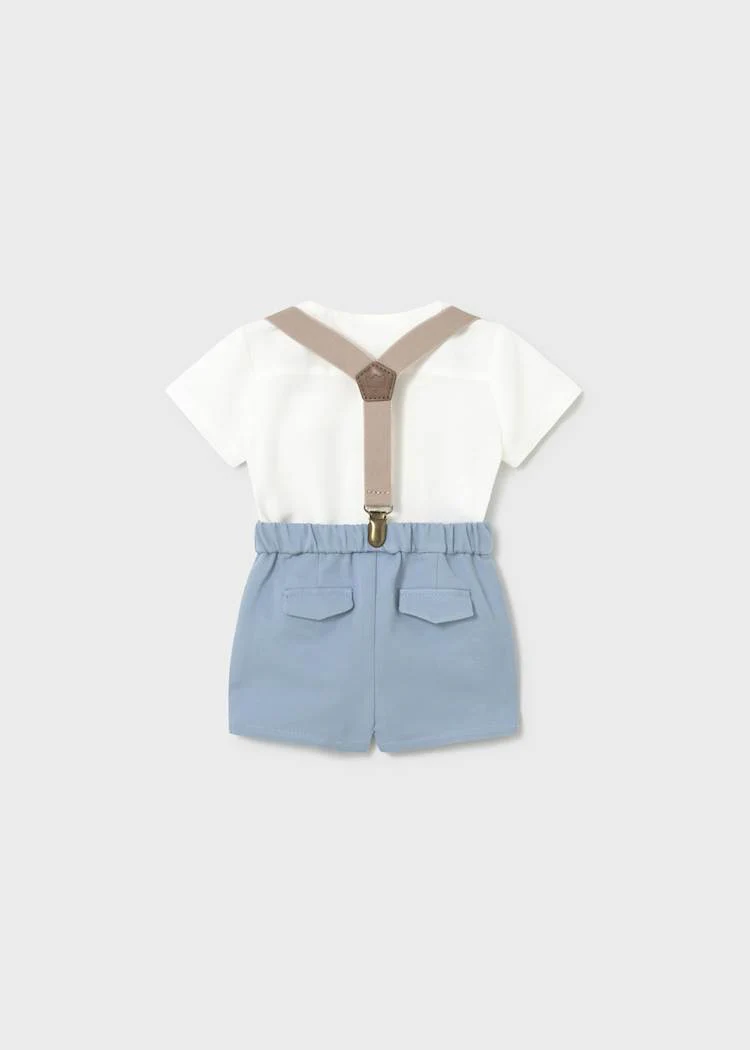 Baby Short and Suspender Set with Shirt by Mayoral - Image 2