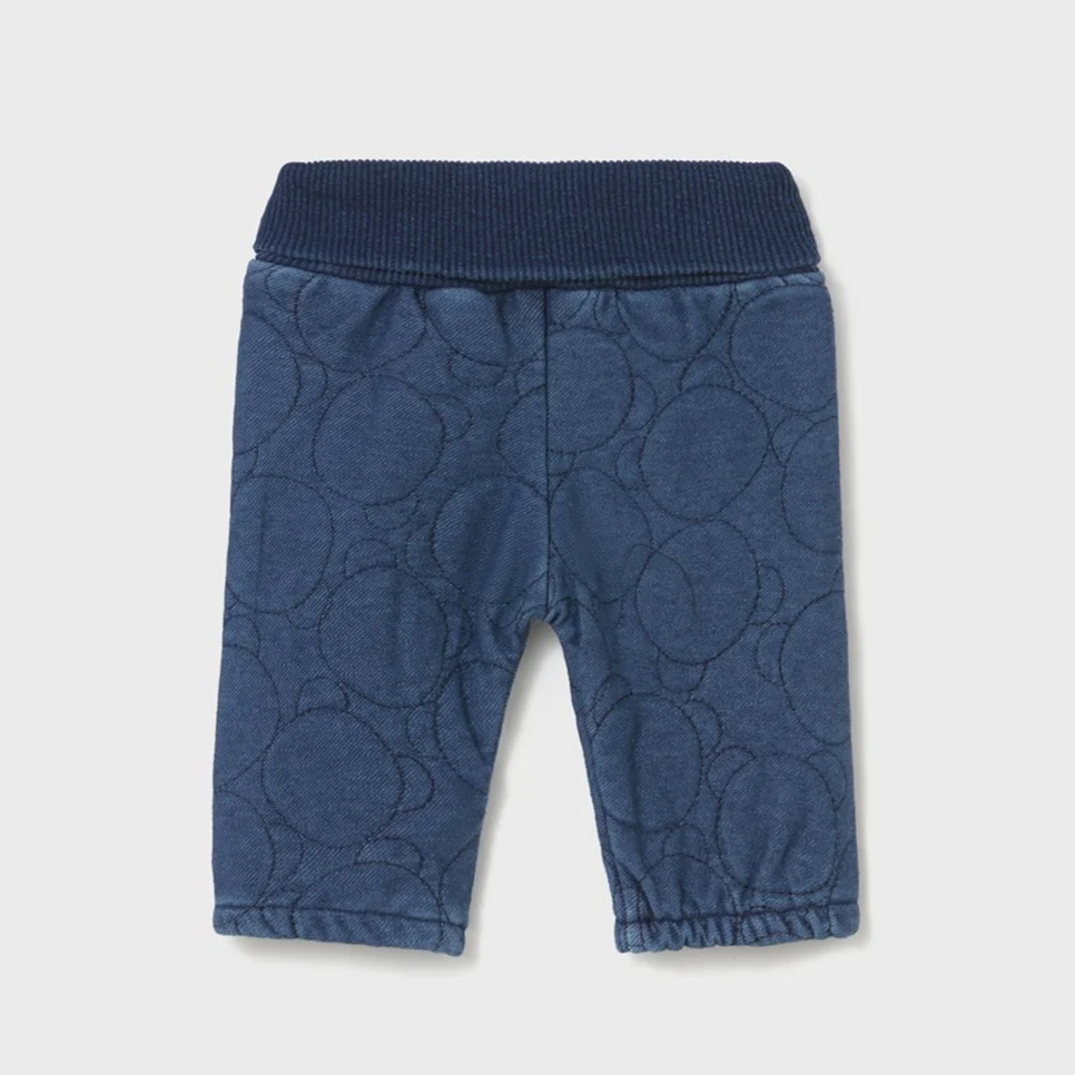 Baby Soft Quilted Denim Pants by Mayoral - FINAL SALE - Image 2