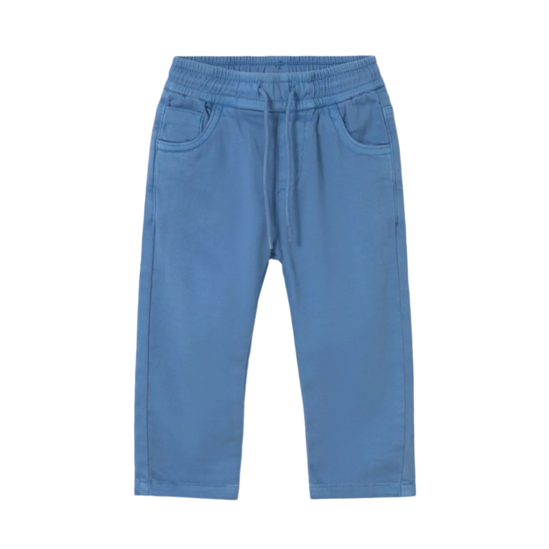 Baby Straight-Leg Twill Pants - Capri Blue by Mayoral - FINAL SALE