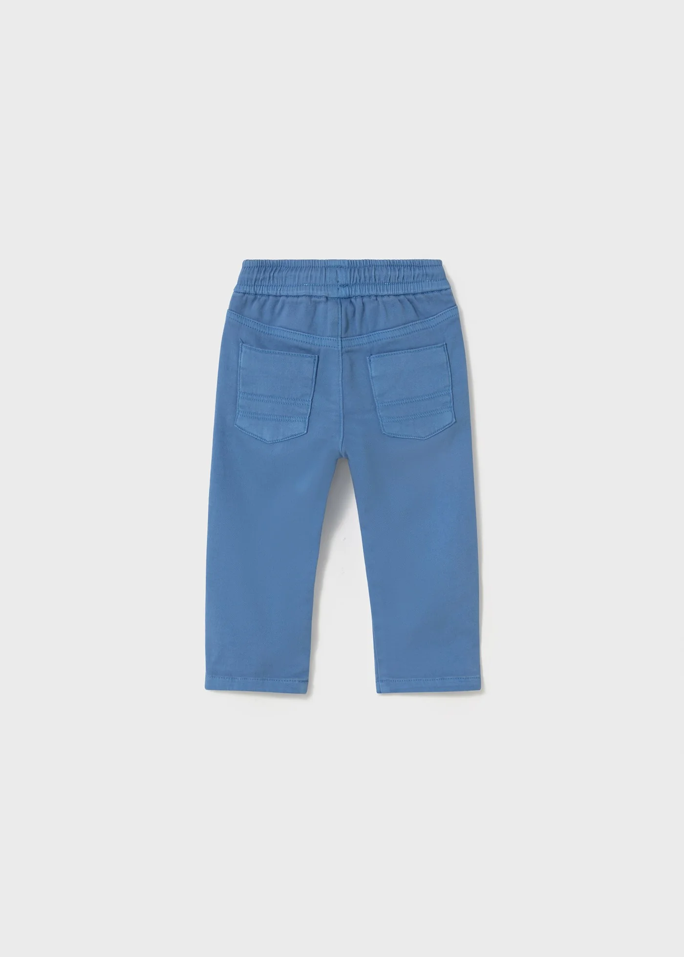Baby Straight-Leg Twill Pants - Capri Blue by Mayoral - FINAL SALE - Image 2