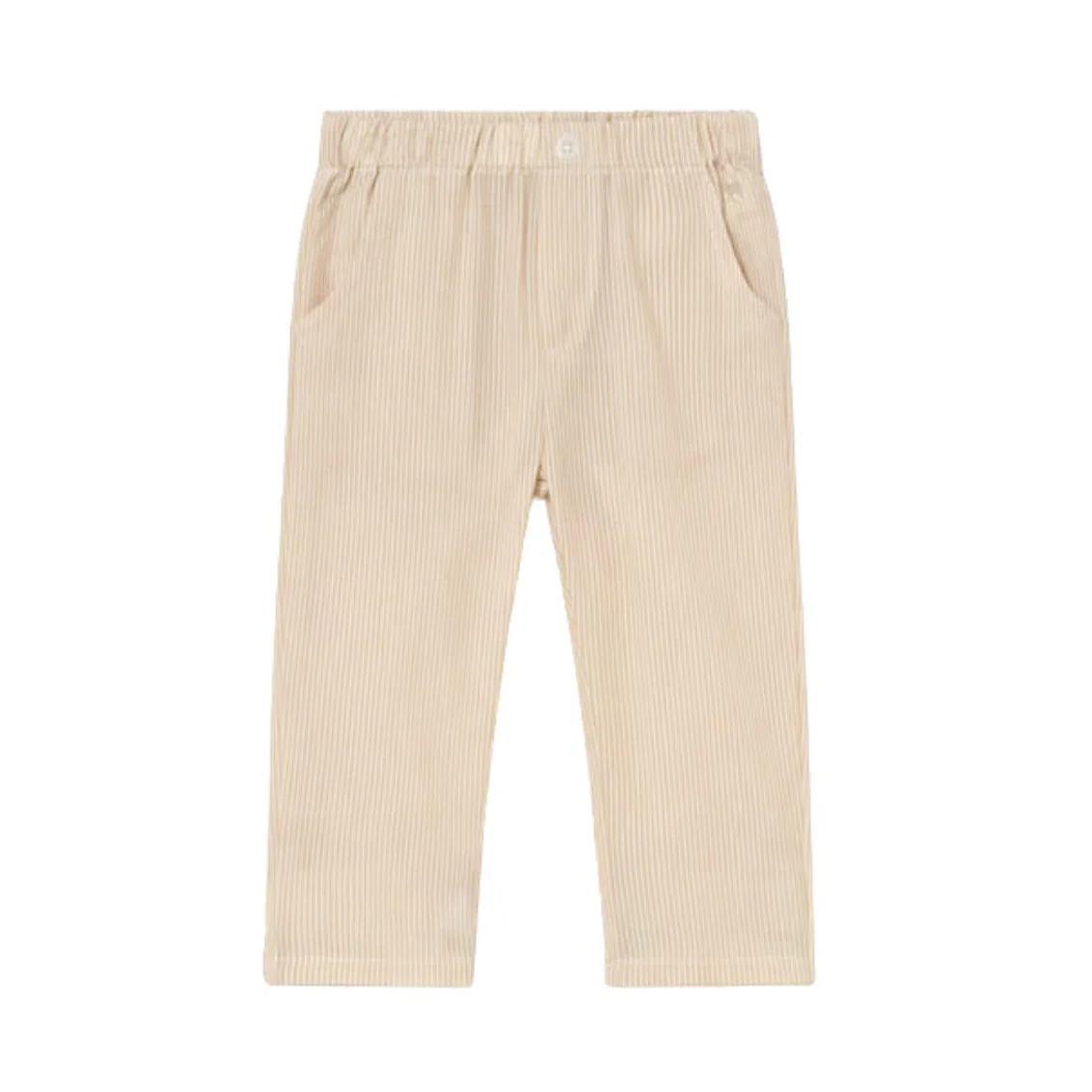 Baby Stripe Seersucker Pants - Mocha by Mayoral