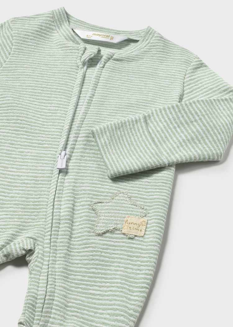 Baby Striped One Piece - Algae by Mayoral - Image 3