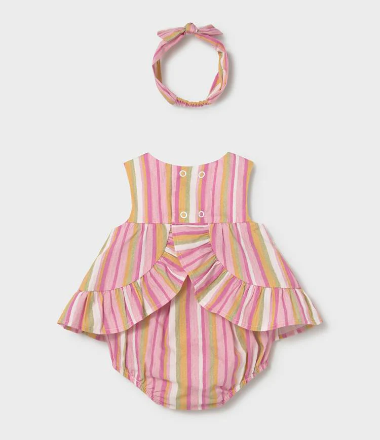 Baby Striped Tank Set - Rose by Mayoral - Image 2