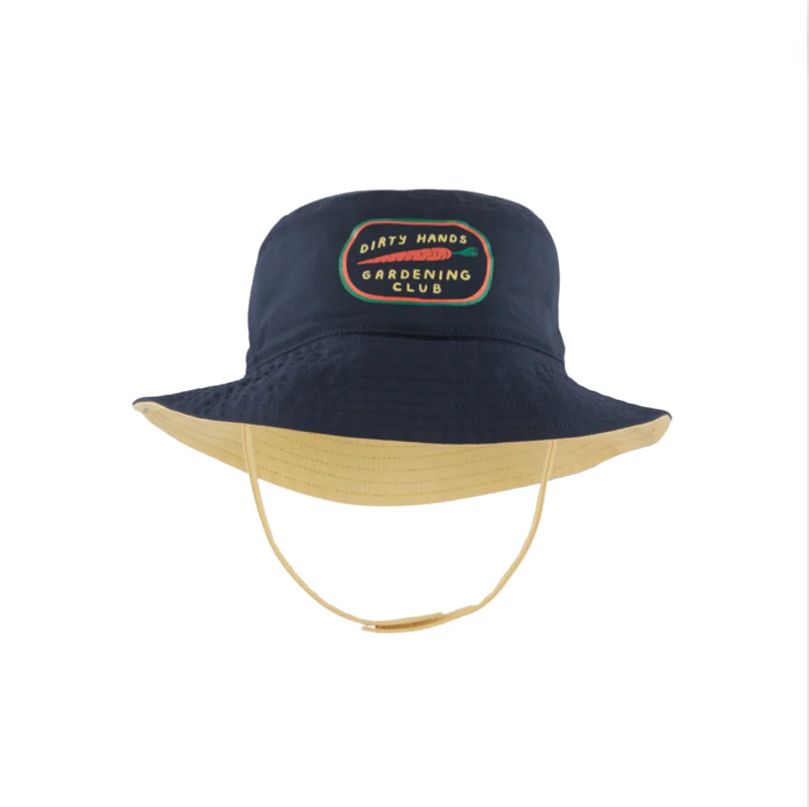 Baby Sun Bucket Hat - Garden Club: New Navy by Patagaonia - Image 2