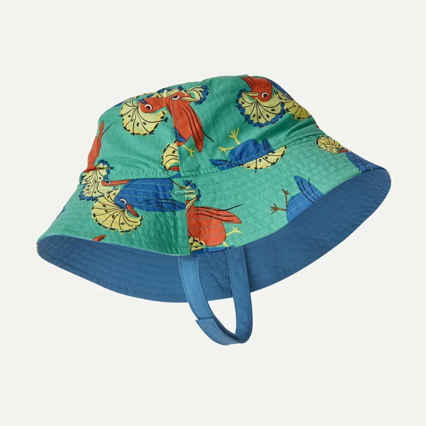 Baby Sun Bucket Hat - Royal Fren: Aqua Stone by Patagonia - Image 2