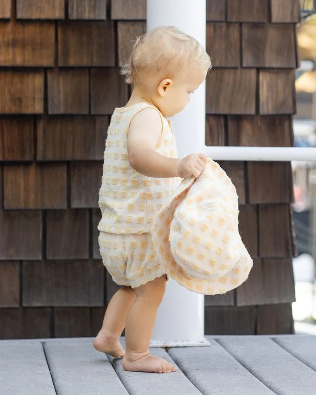 Baby Tank Set - Butterscotch Grid by Rylee + Cru - Image 6