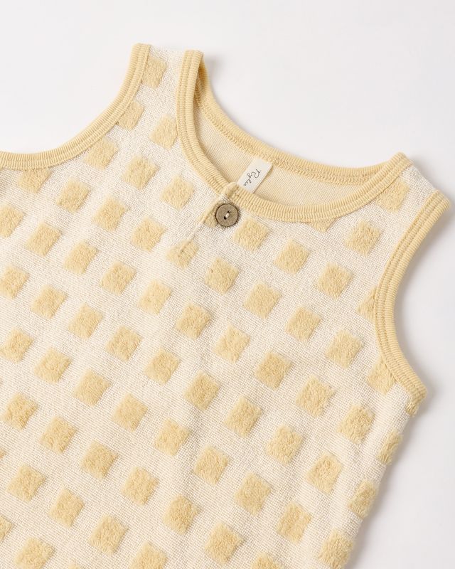 Baby Tank Set - Butterscotch Grid by Rylee + Cru - Image 8