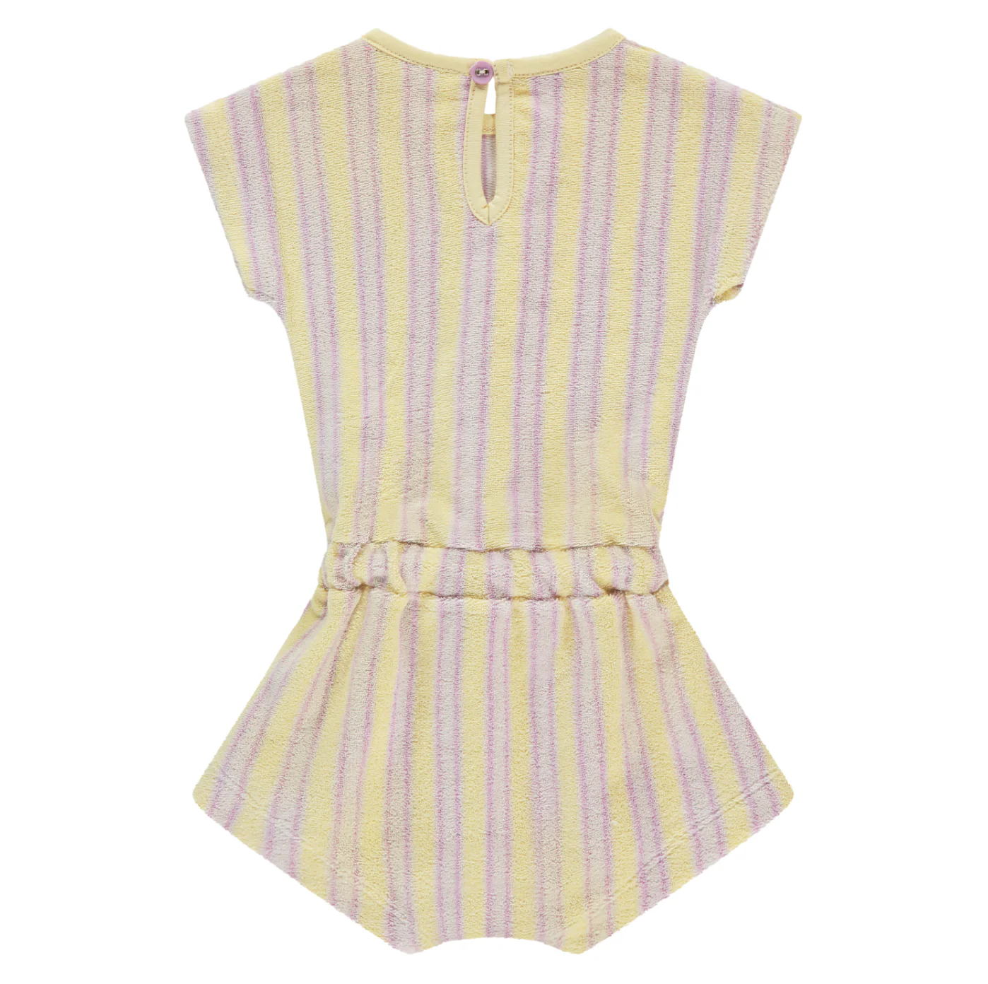 Baby Terry Stripe Playsuit - Buttercup by Babyface - Image 2