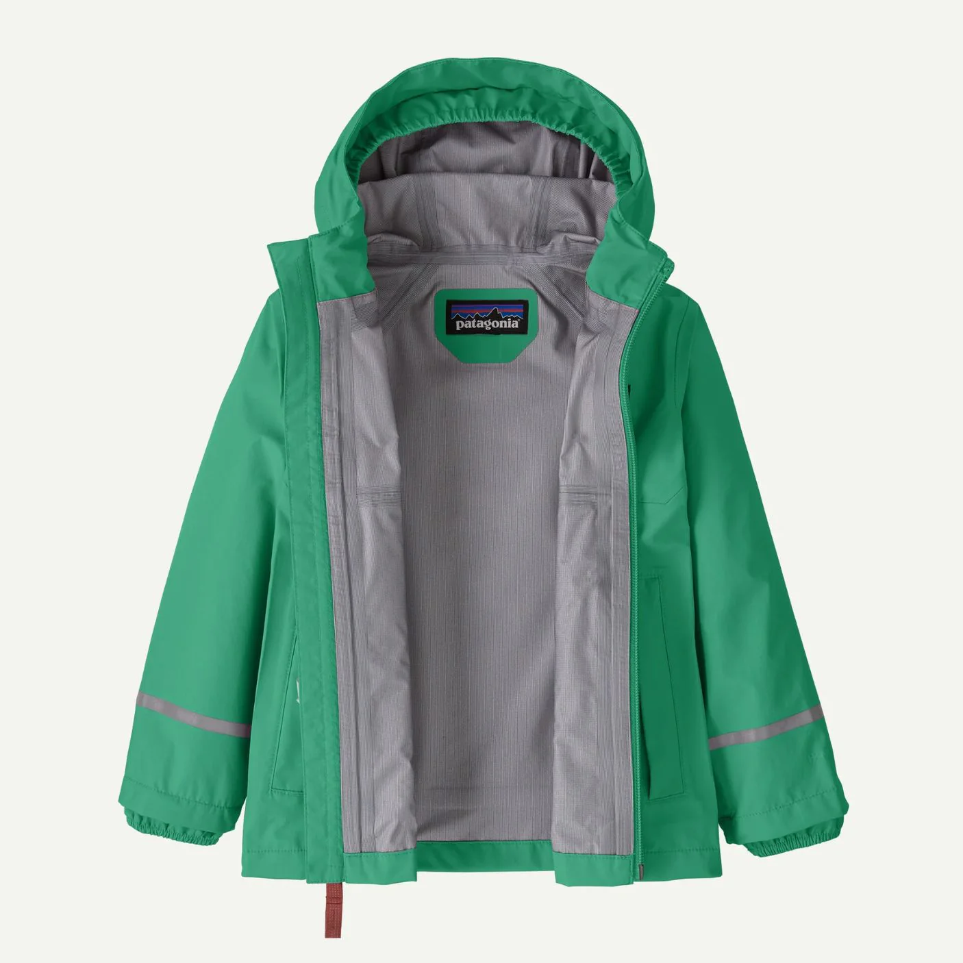 Baby Torrentshell 3L Rain Jacket - Aqua Stone by Patagonia - Image 2
