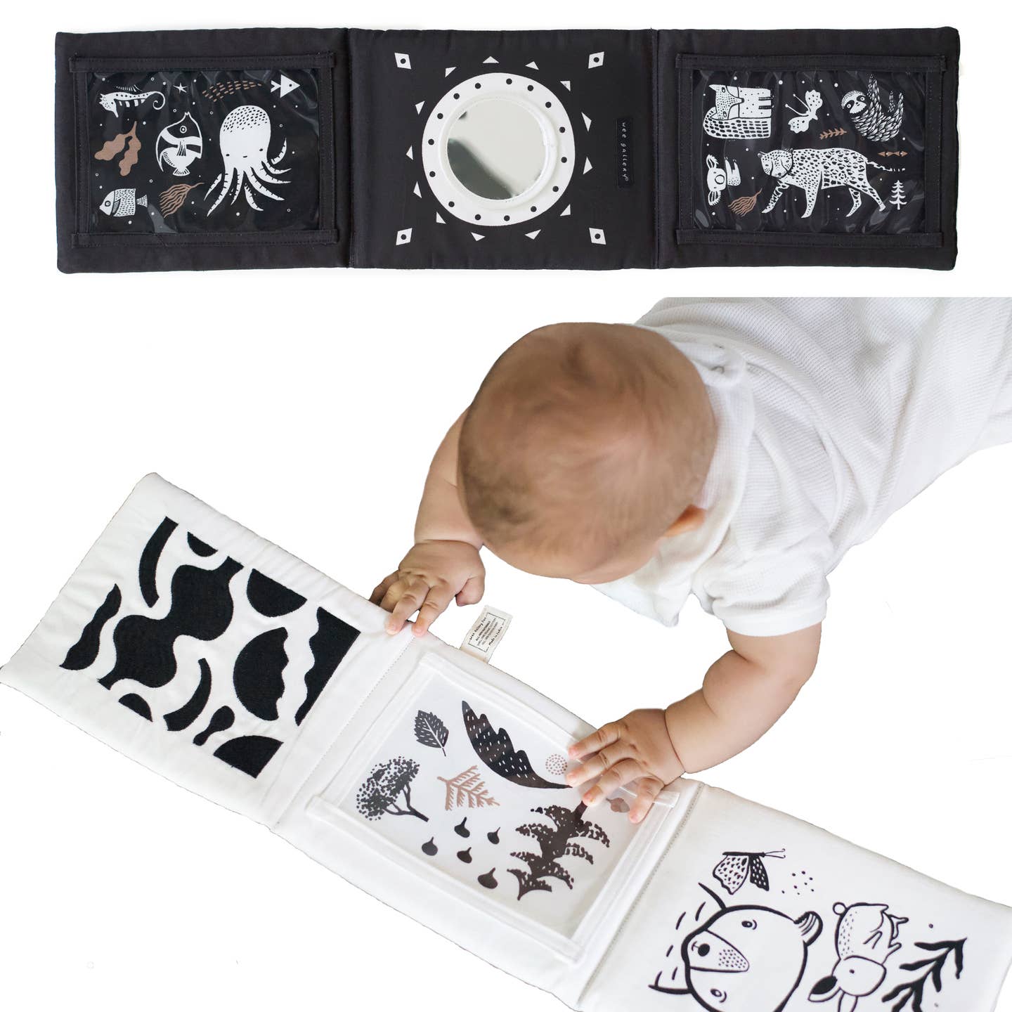 Baby Tummy Time Gallery with Mirror by Wee Gallery - Image 2