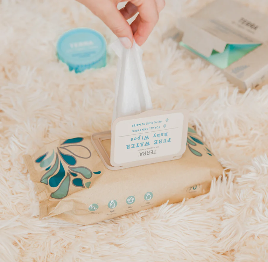 Baby Wipes - NZ Water 70 Pack by Terra - Image 4