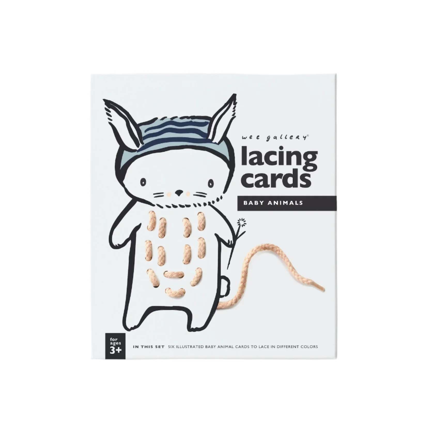 Lacing Cards - Baby Animals by Wee Gallery