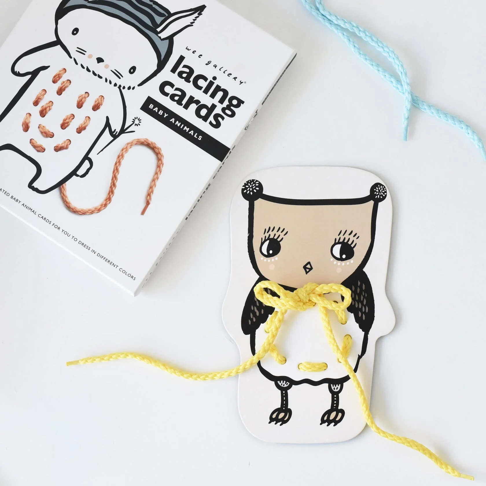 Lacing Cards - Baby Animals by Wee Gallery - Image 6