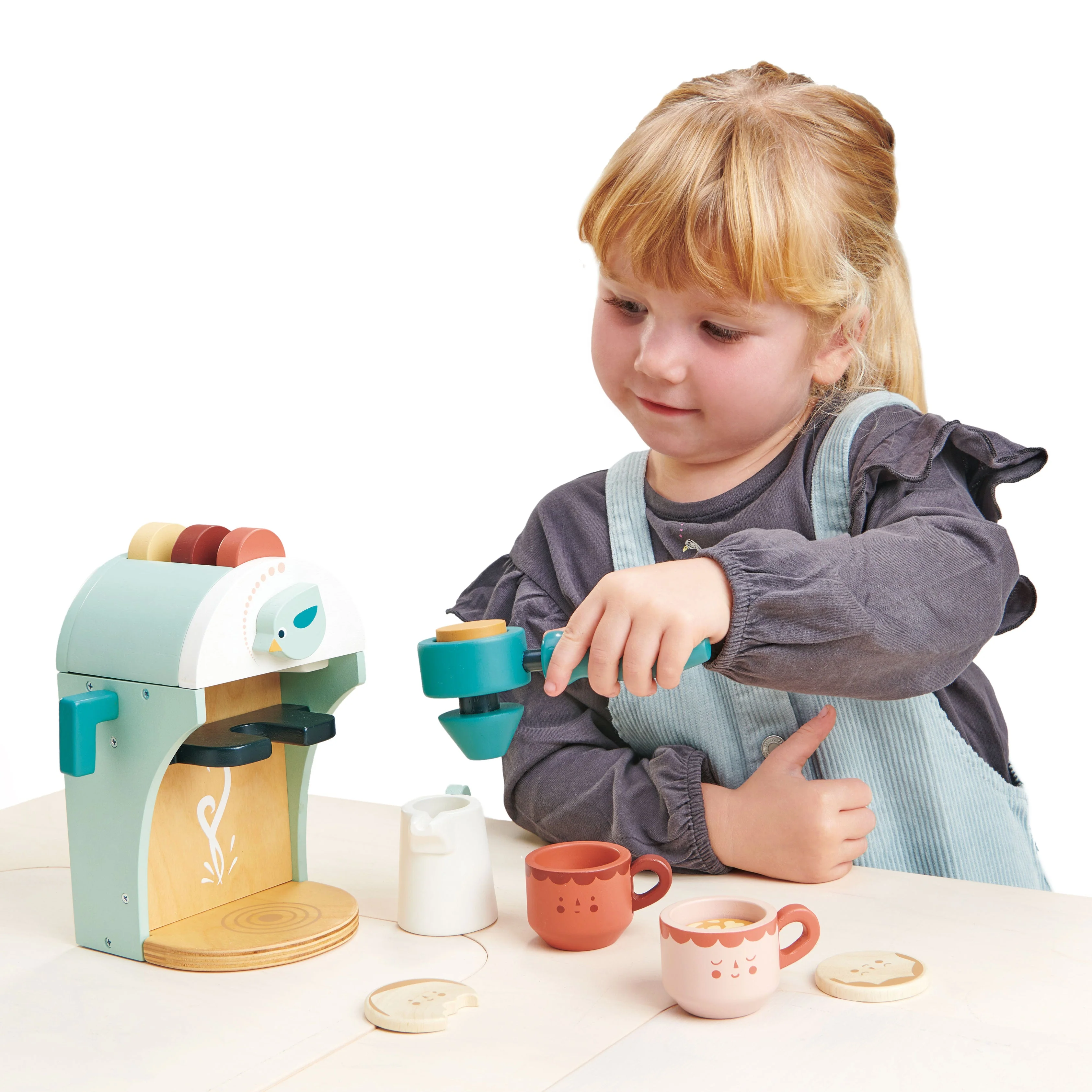 Babyccino Maker Wooden Toy Set by Tender Leaf Toys - Image 4