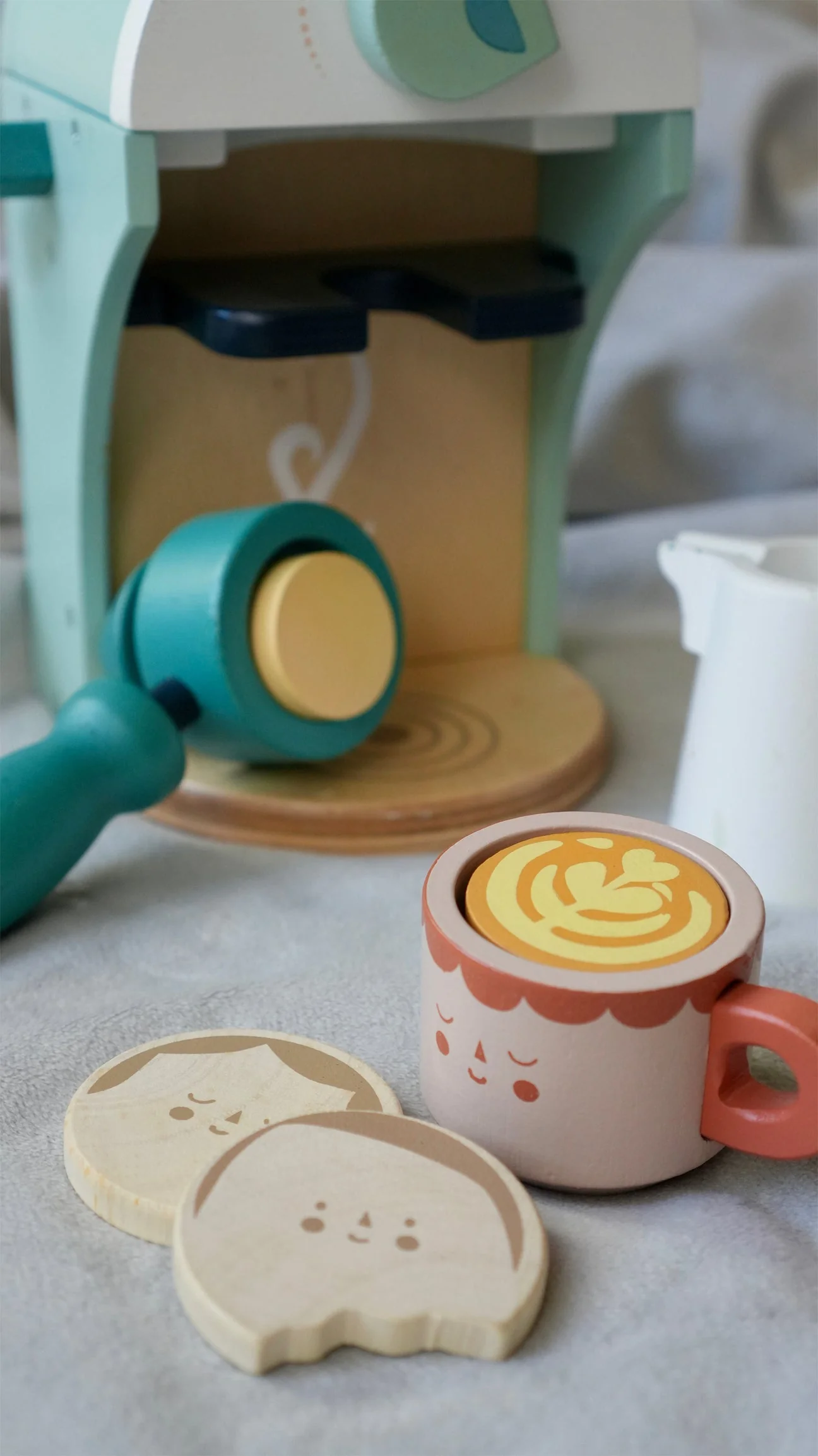 Babyccino Maker Wooden Toy Set by Tender Leaf Toys - Image 7