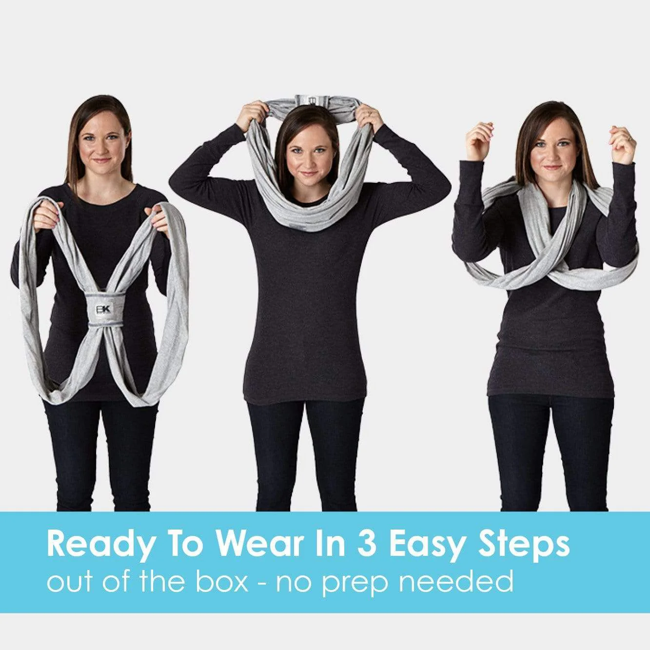 Baby K'Tan Baby Carrier - Original Cotton - Image 4