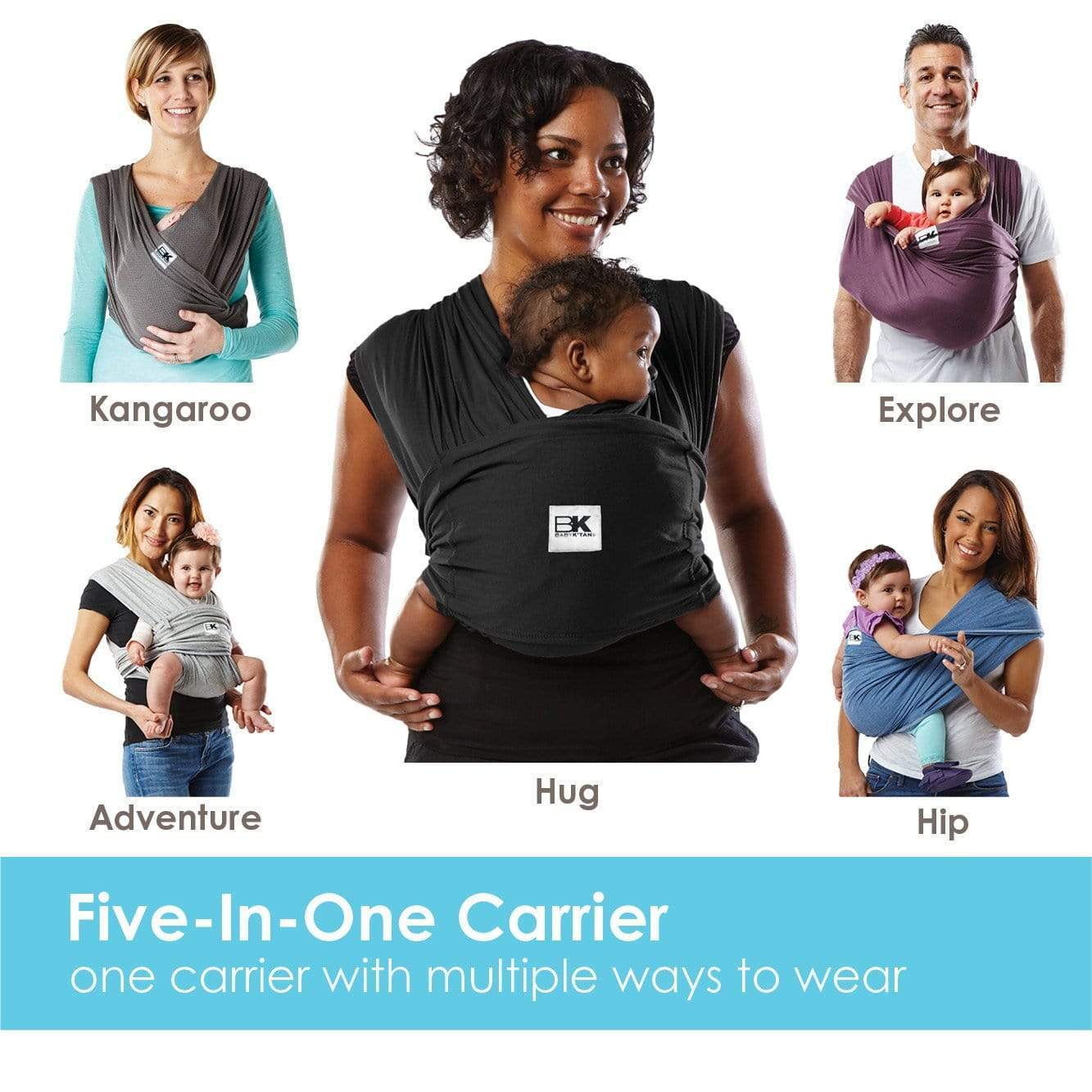Baby K'Tan Baby Carrier - Original Cotton - Image 5