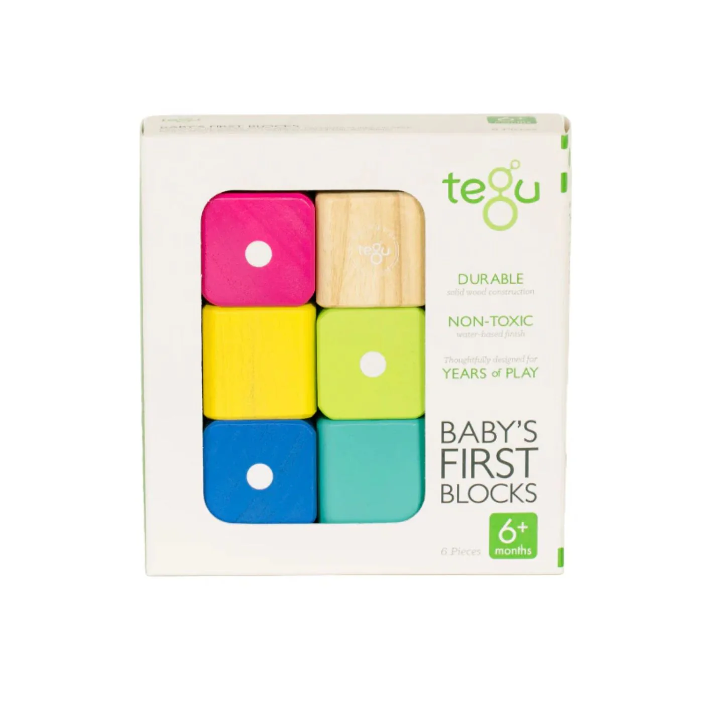 Baby's First Blocks - Set of 6 by Tegu