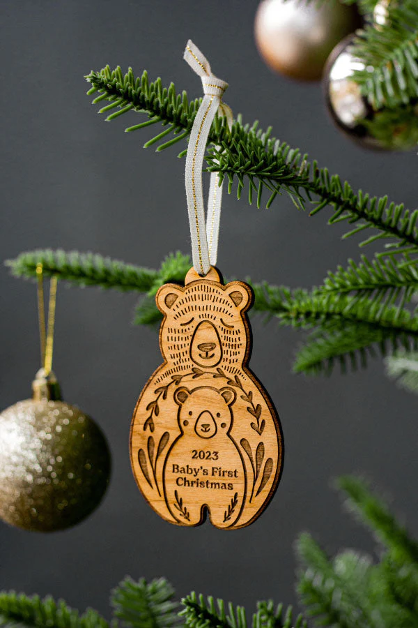Baby's First Christmas Bear and Cub 2025 Ornament by Hereafter - FINAL SALE - Image 2