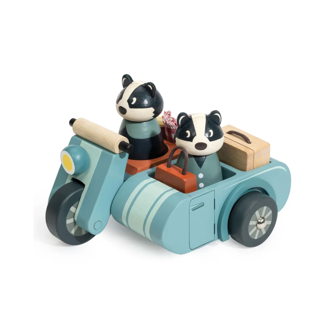 Badger Picnic Motorbike Ride by Tender Leaf Toys