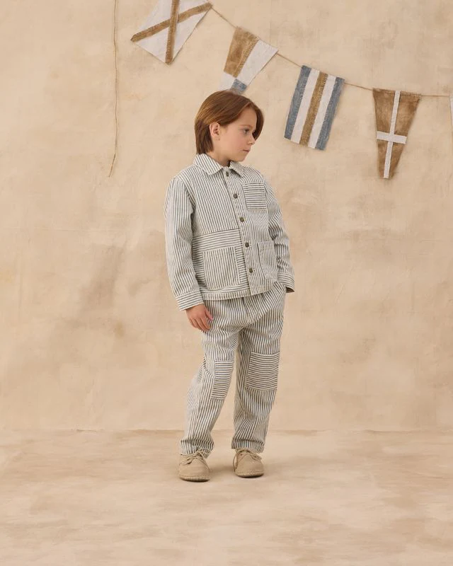 Baggy Pant - Railroad Stripe by Rylee + Cru - Image 4