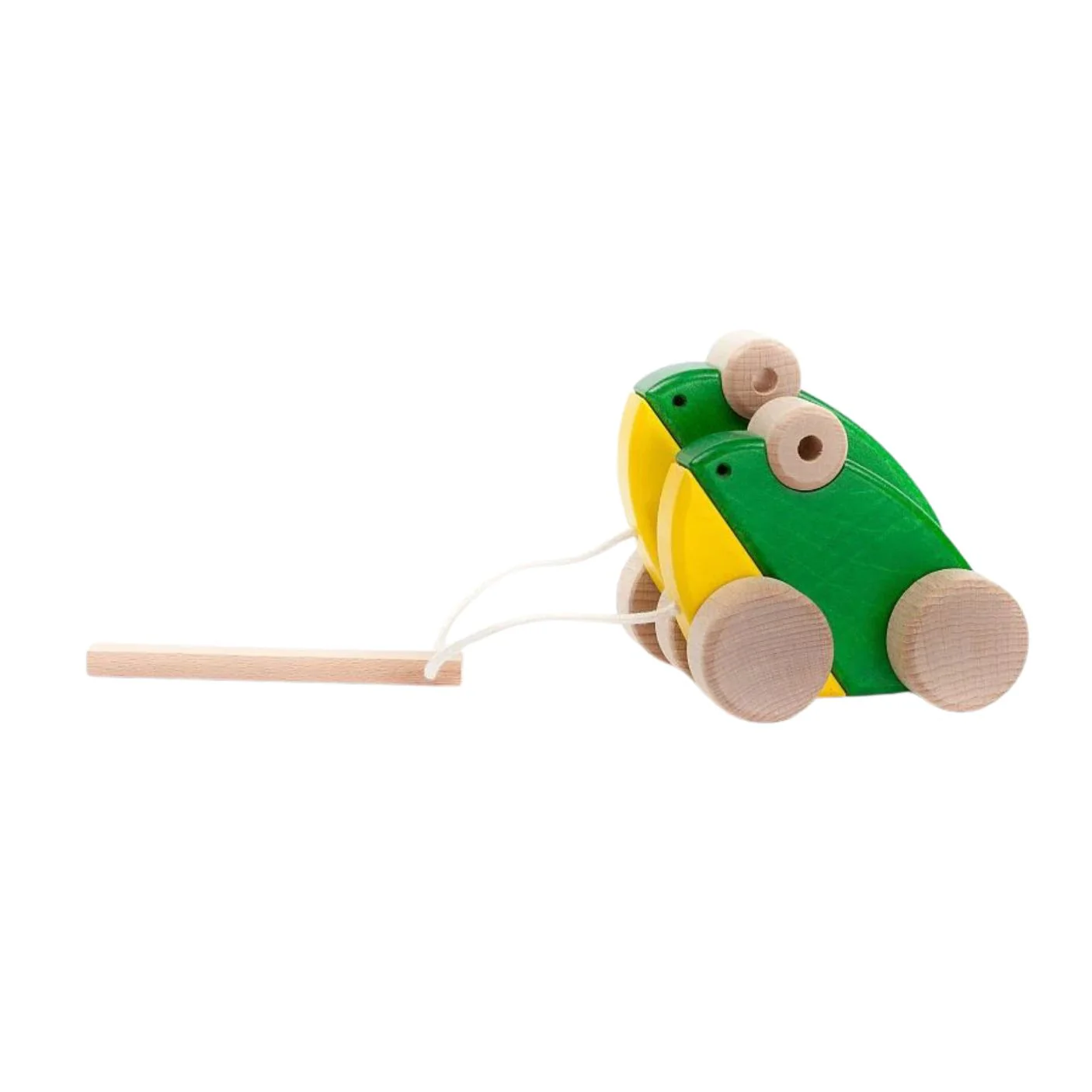 Bajo Double Frogs Wooden Toy by Little Poland Gallery