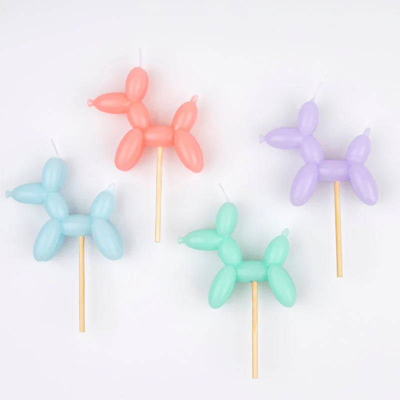Balloon Dog Candles by Meri Meri - Image 2