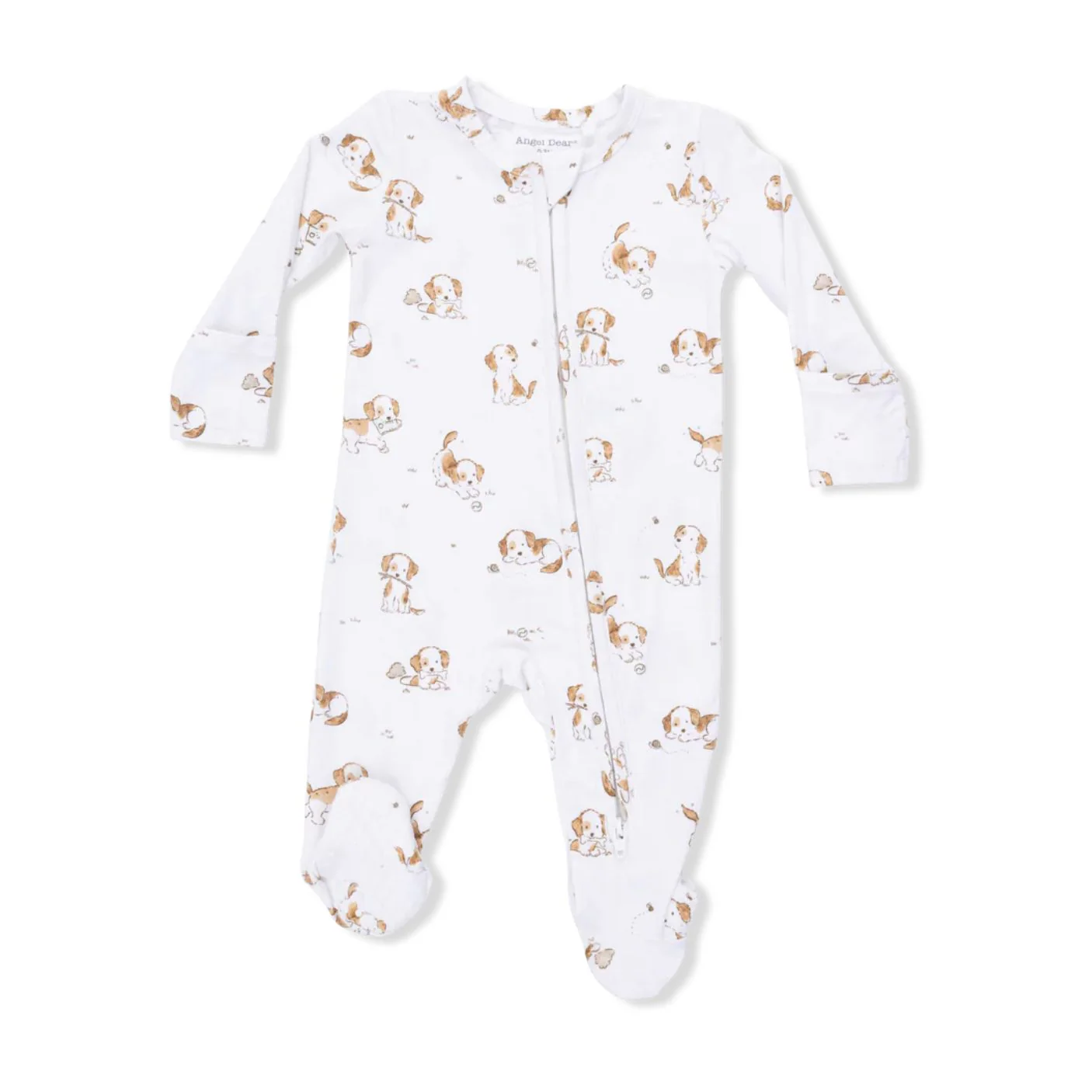 Bamboo 2 Way Zipper Footie - Explorer Puppy by Angel Dear