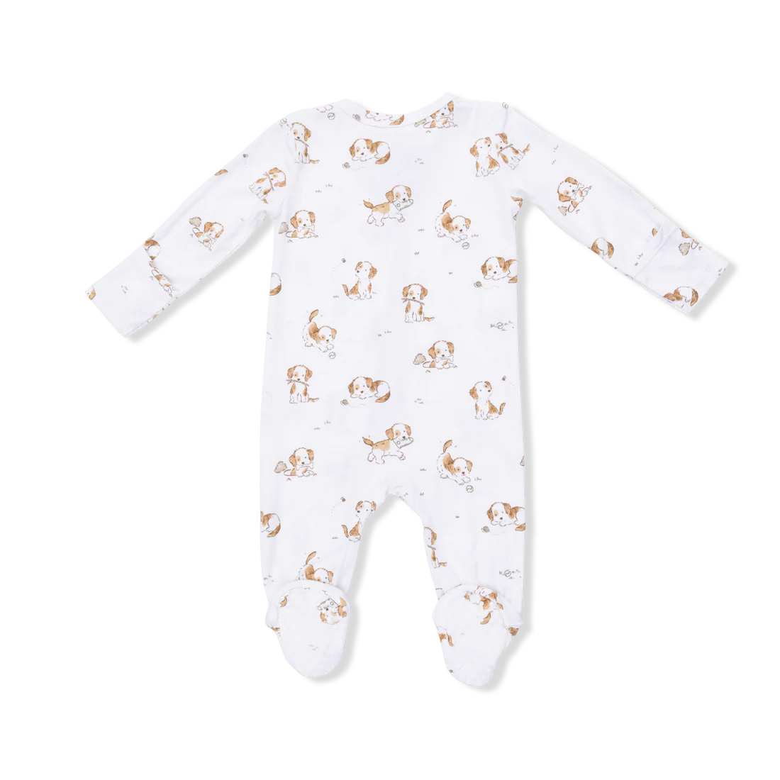 Bamboo 2 Way Zipper Footie - Explorer Puppy by Angel Dear - Image 3