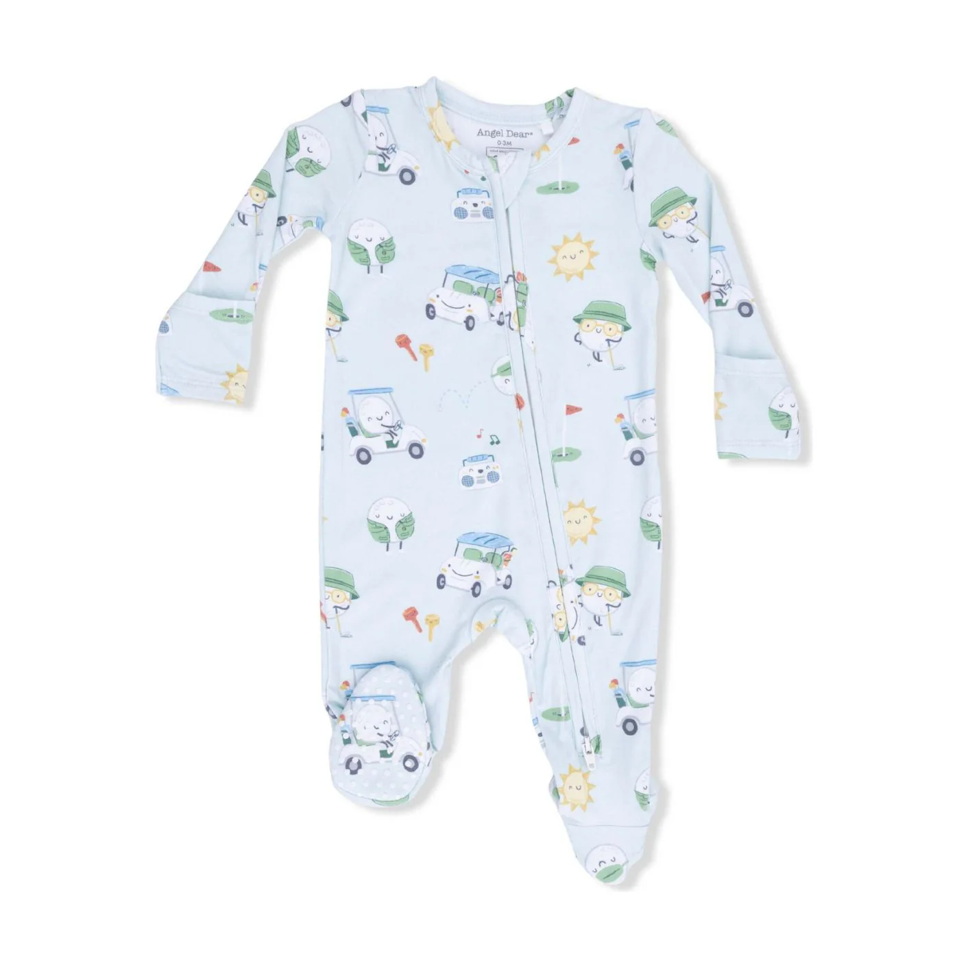 Bamboo 2 Way Zipper Footie - Golf Pros by Angel Dear