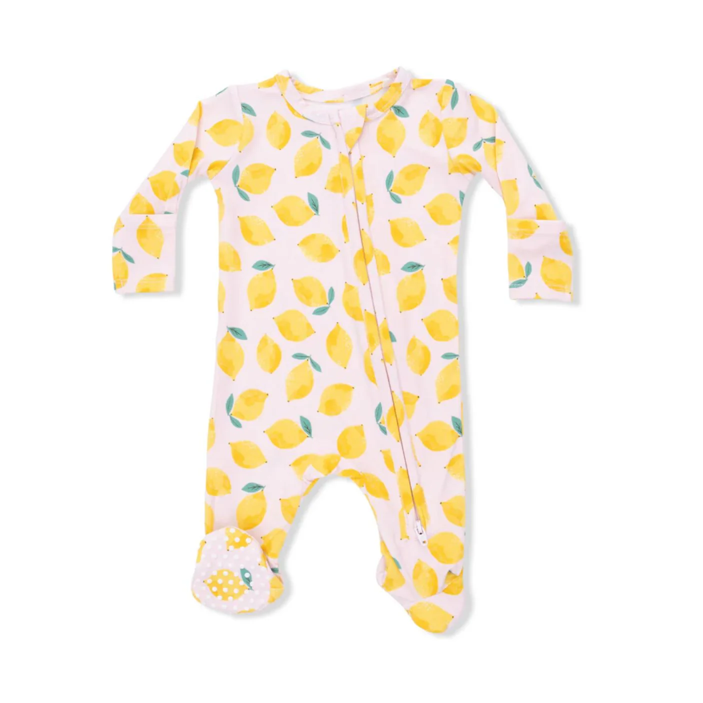 Bamboo 2 Way Zipper Footie - Sunny Lemons by Angel Dear