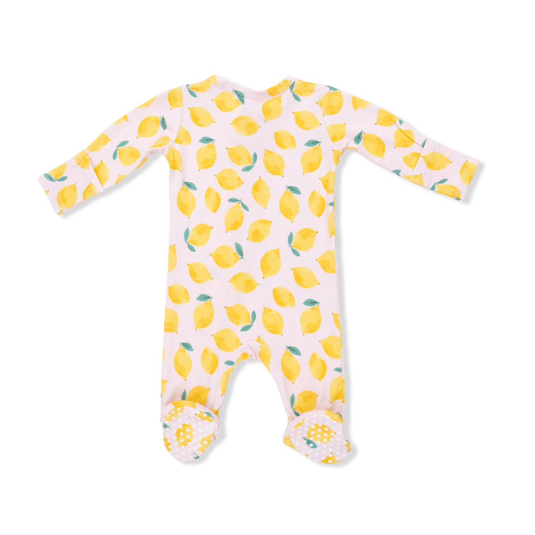 Bamboo 2 Way Zipper Footie - Sunny Lemons by Angel Dear - Image 3