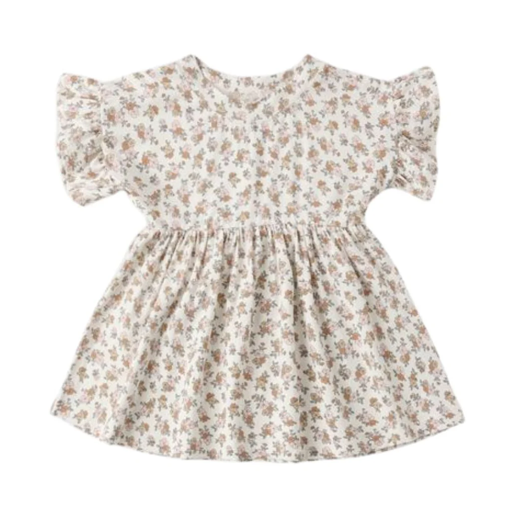 Bamboo Babydoll Dress - Wildflower by Quincy Mae