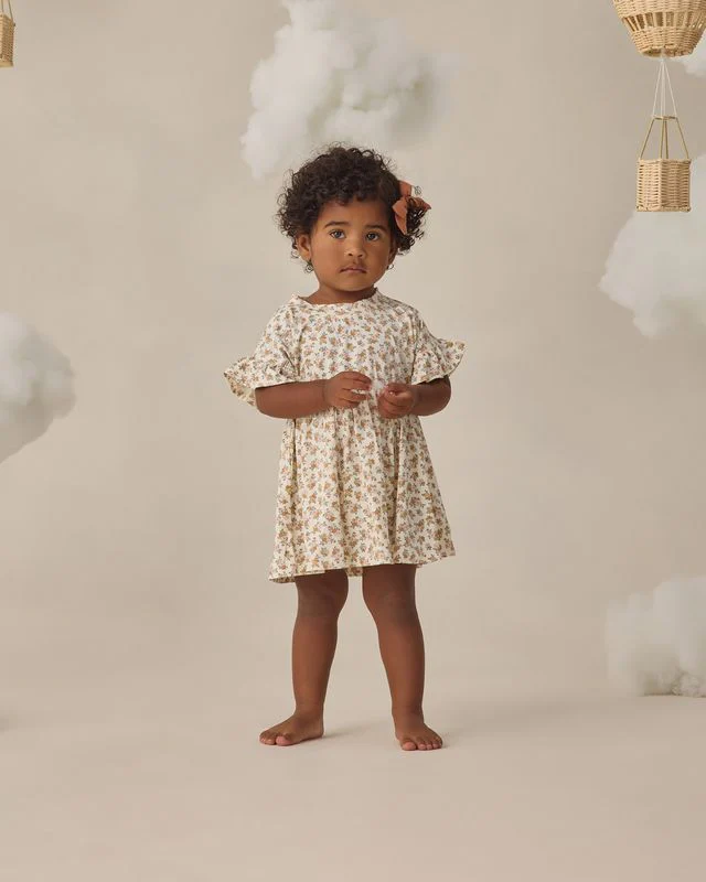 Bamboo Babydoll Dress - Wildflower by Quincy Mae - Image 2