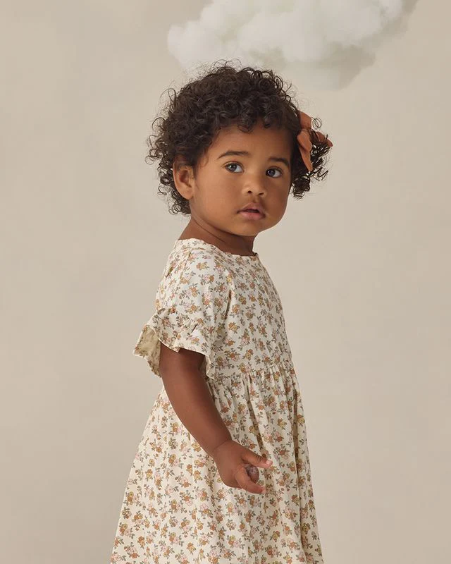 Bamboo Babydoll Dress - Wildflower by Quincy Mae - Image 4