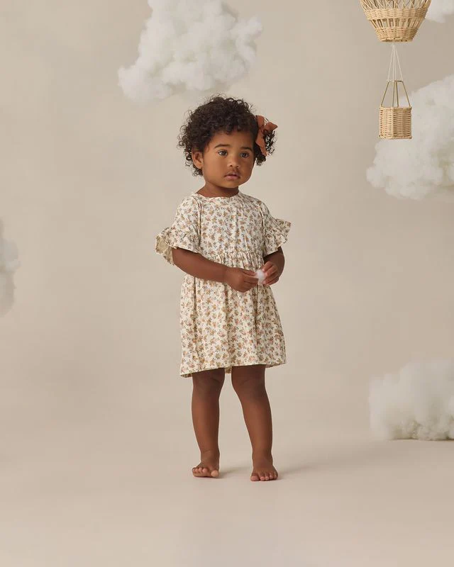 Bamboo Babydoll Dress - Wildflower by Quincy Mae - Image 6