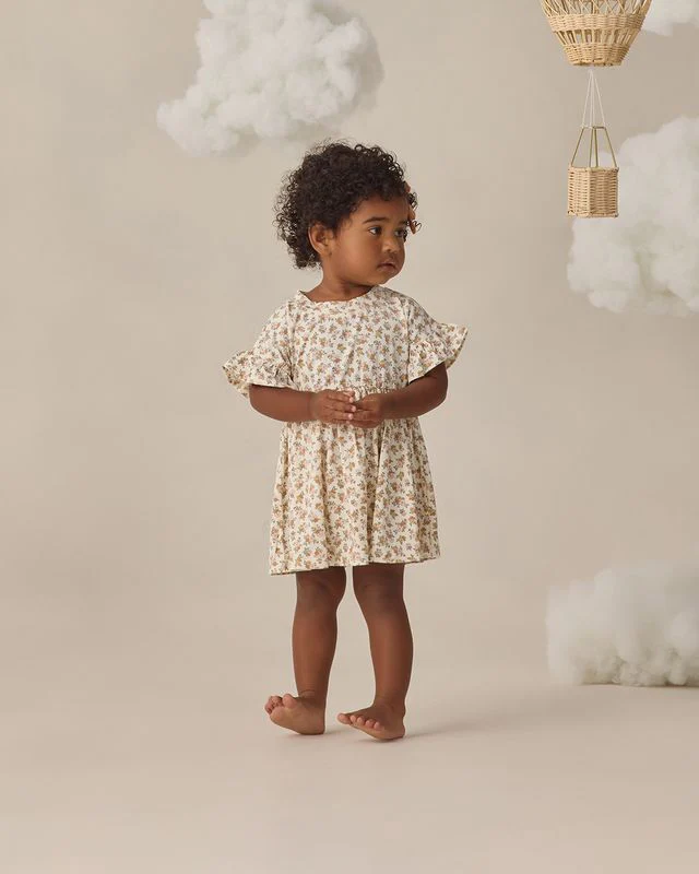 Bamboo Babydoll Dress - Wildflower by Quincy Mae - Image 7