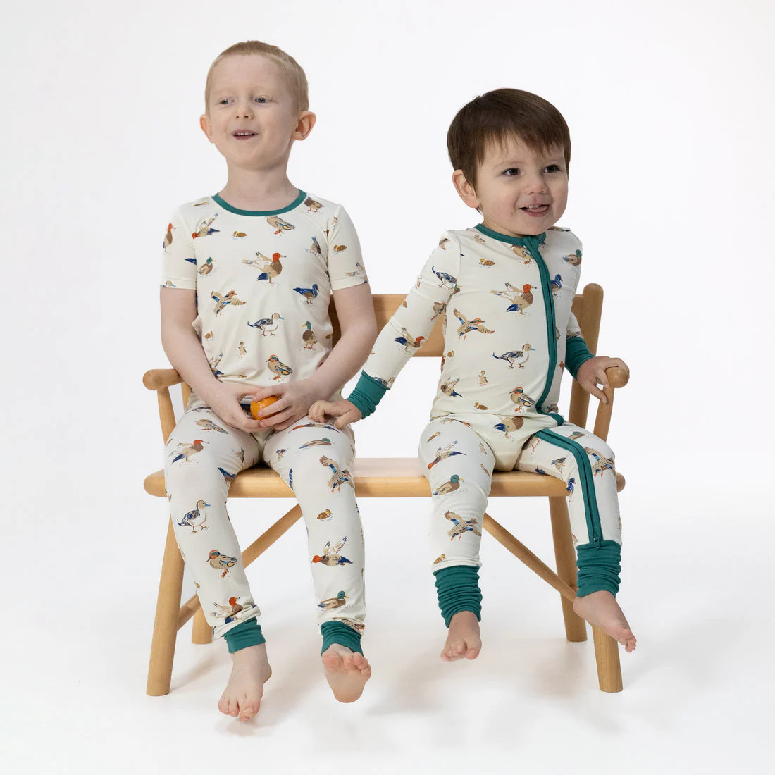 Bamboo Convertible Romper - Ducks by Angel Dear - Image 2