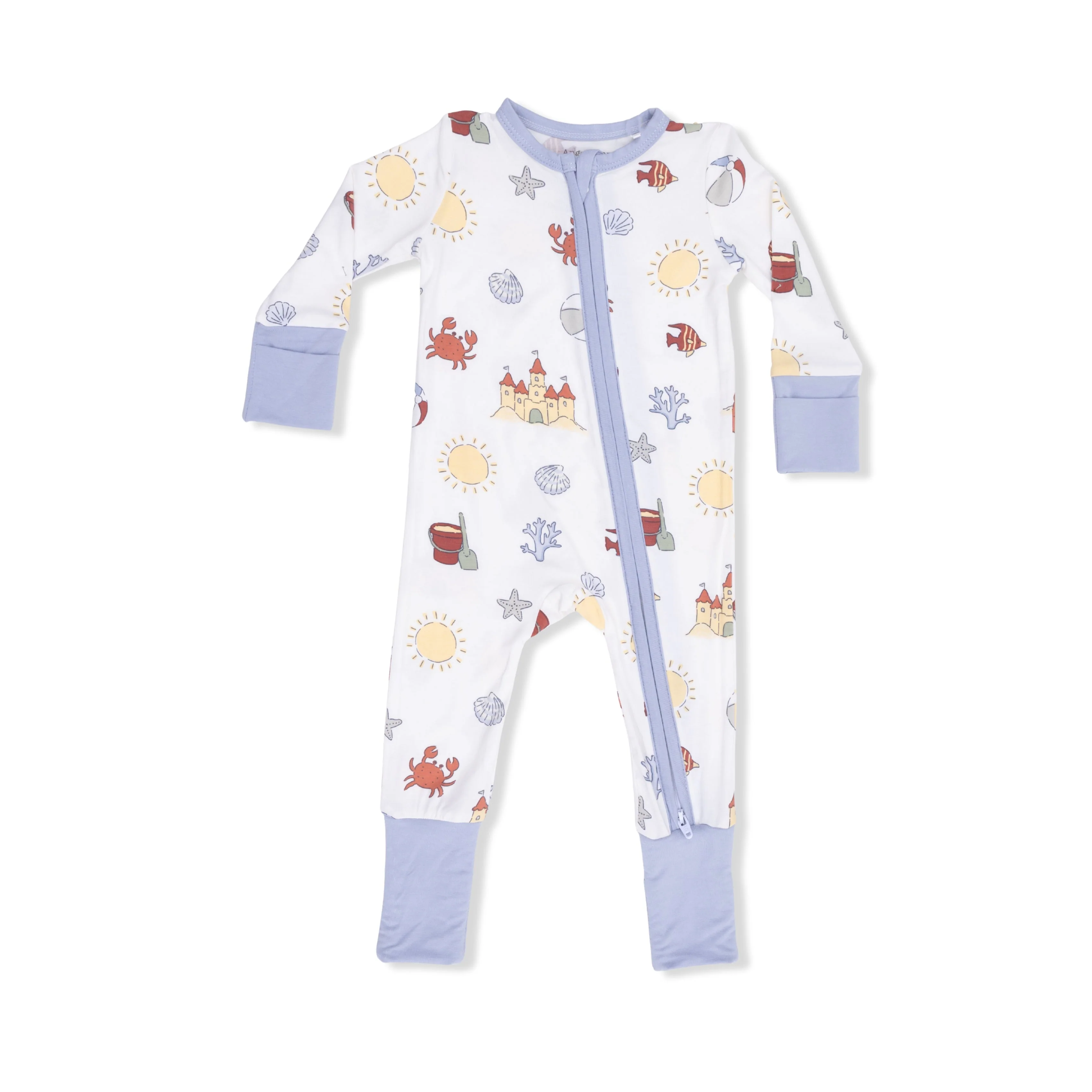 Bamboo Convertible Romper - Sunny Sandcastles by Angel Dear - Image 2