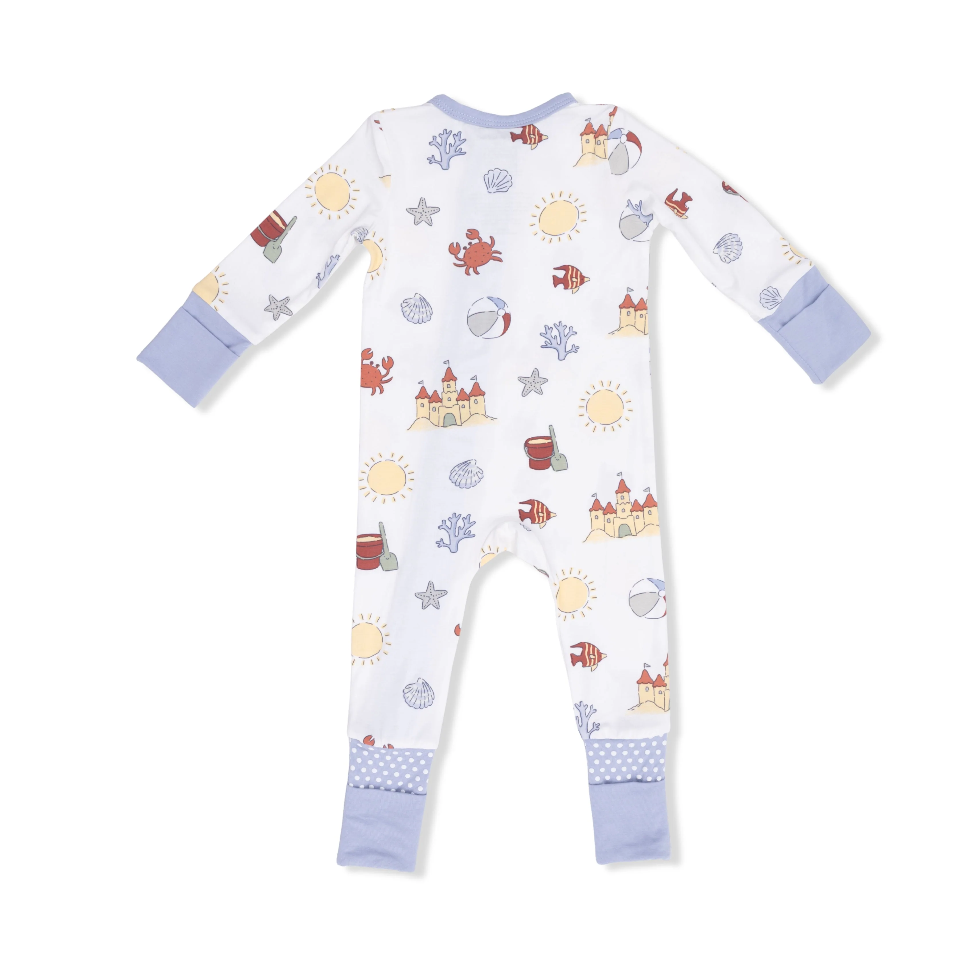Bamboo Convertible Romper - Sunny Sandcastles by Angel Dear - Image 3