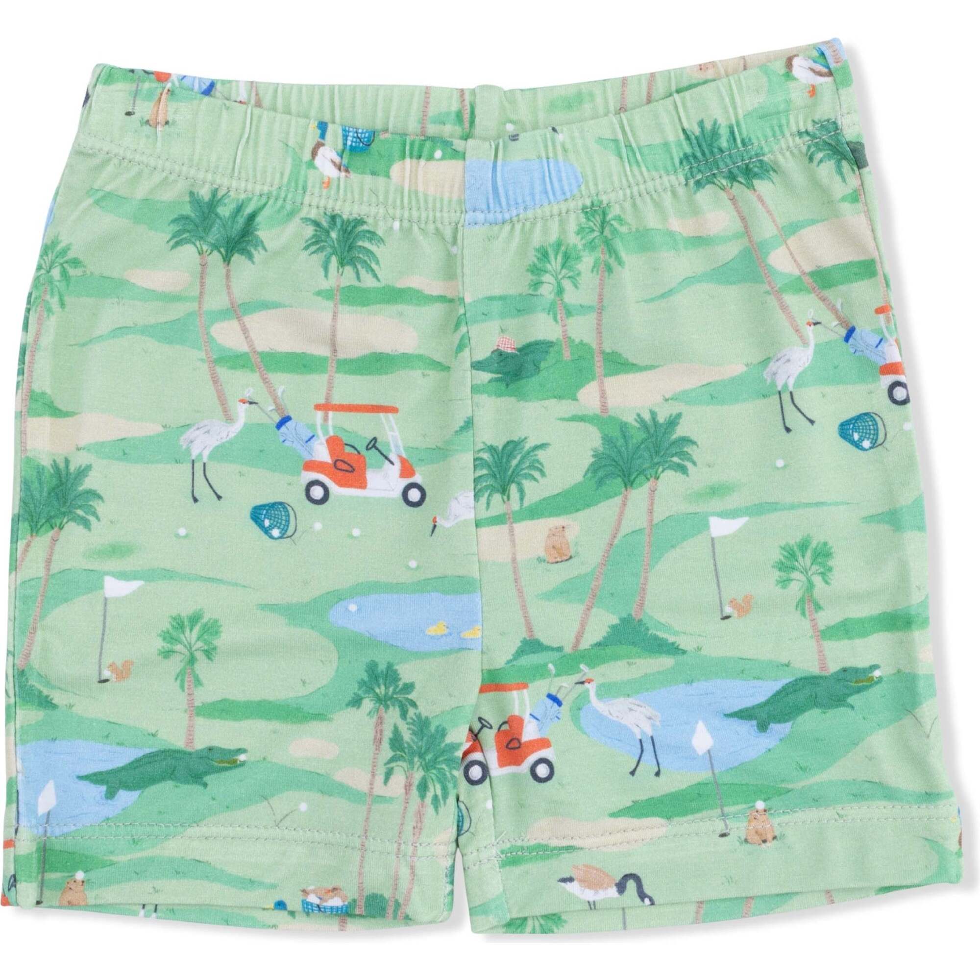 Bamboo Lounge Wear Short Set - Golf Oasis Animals by Angel Dear - FINAL SALE - Image 3