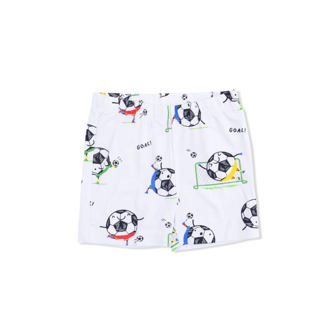 Bamboo Lounge Wear Short Set - Soccer Balls Playing Soccer by Angel Dear - Image 4