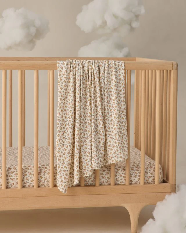 Bamboo Swaddle - Wildflower by Quincy Mae - Image 2