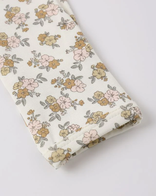 Bamboo Zip Footie - Wildflower by Quincy Mae - Image 5